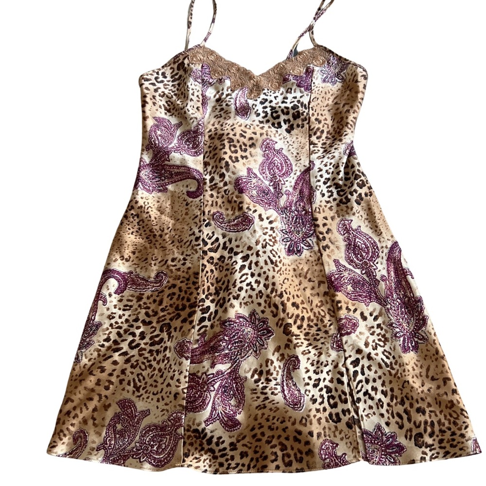 Elegant Brown and Purple A-line Sleeveless Cocktail Dress